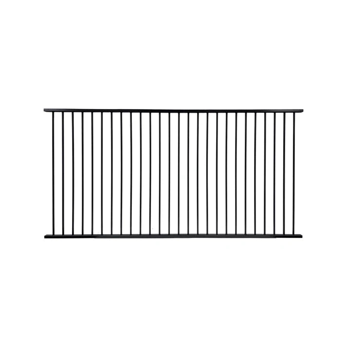 Aluminium Pool Fence Panel 1200mm (H) x 2400 (W) Monument Satin